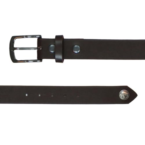 Hot Leathers Buffalo Nickel Brown Leather Belt BLA11312