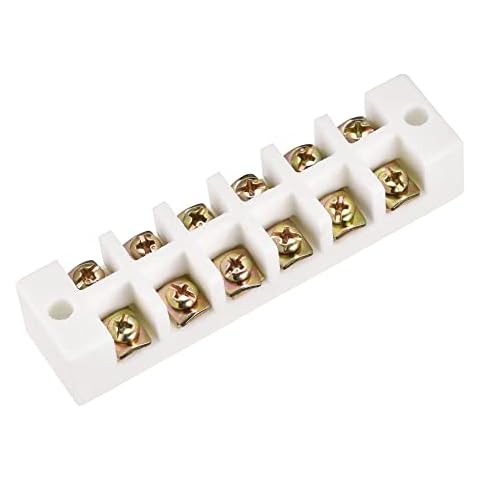 sourcing map 6 Way Ceramic Terminal Block Cover
