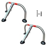 Barrera para parking abatible funcionamiento manual. Construida en hierro galvanizado senzimir.