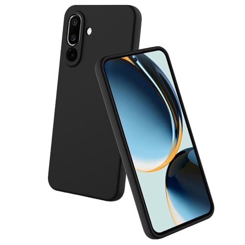 Image of Back Cover for Samsung Galaxy M56 5G / F56 5G | Full Camera Protection | Premium Liquid Silicon Case | Flexible Bumper Case for Samsung Galaxy M56 5G / F56 5G (Black)