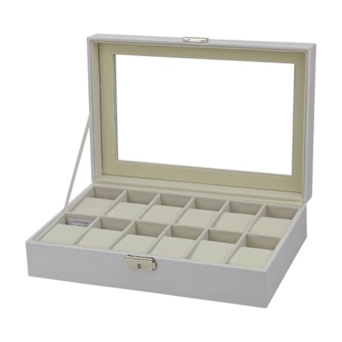 Boîtier de montre en cuir blanc pour sublimer votre dressing