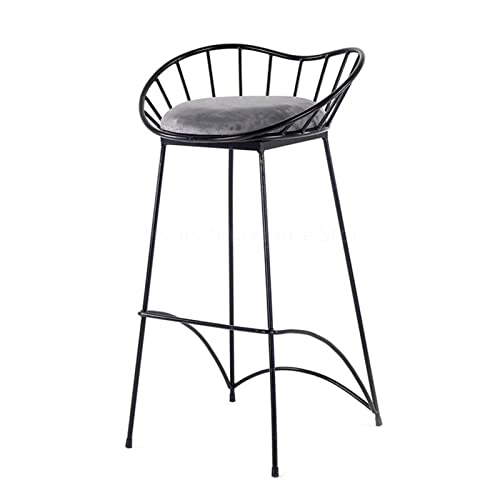 Sillas De Barra De Mostrador De Taburetes De Bar A Silla de barra de barra simple Silla de barra de hierro de hierro de heces de oro Silla de comedor moderno Silla de ocio de hierro Silla de ocio nórd