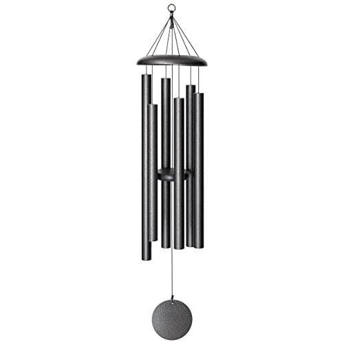 Corinthian Bells by Wind River - 50 inch Silver Vein Wind Chime for Patio, Backyard, Garden, and Outdoor décor (Aluminum Chime) Made in The USA
