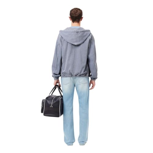 Lacoste Men's 5 Pocket Straight Cut Indigo Jeans, Washed Bleach, 34/343