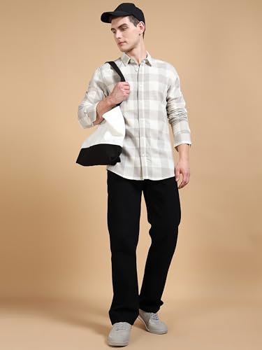 Image of StitchX Men's Brushed Cotton Buffalo Checkered Shirt-S-2XL