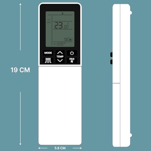 Image of BLACKSHEEP Compatible with Hitachi AC Remote for 1, 1.5, 2 ton Split /Window Air Conditioner - Please Match The Original Remote (AC 236)