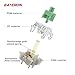 GATERON Baby Kangaroo 2.0 Switches for MX Mechanical Keyboard, 5-Pin 59gf Heavy Tactile RGB 22mm Dual-Stage Spring Factory Pre-lubed Switches(Baby Kangaroo 2.0,72Pcs)