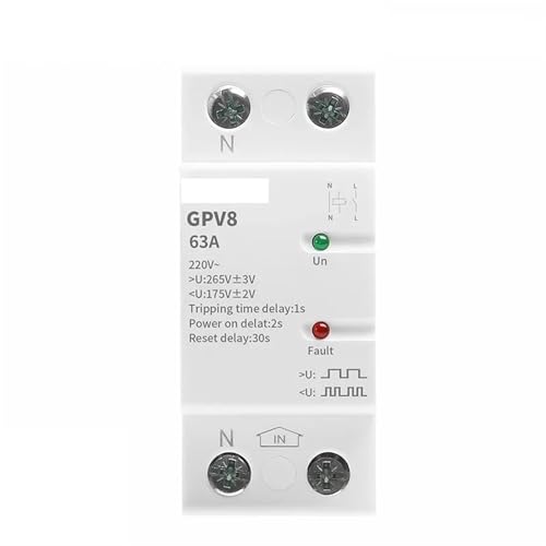 Dispositif de protection contre les surtensions GPV8 rail DIN 40A