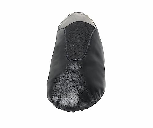 Linodes Unisex PU Leather Upper Slip-on Jazz Shoe with Up Elastic for Women and Men's Dance Shoes-UPD2