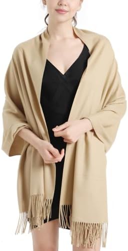Pashmina Scarf and Shawl - Soft Women Pashminas Wrap for Wedding Evening Party dresses