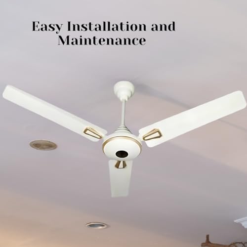 Image of Drumstone [𝟏𝟓 𝐘𝐄𝐀𝐑𝐒 𝐖𝐀𝐑𝐑𝐀𝐍𝐓𝐘 Ceiling Fan - Decorative Design with Elegant Looks, High Air Delivery, Energy Saving, and 100% Pure Copper Motor for Efficient Performance