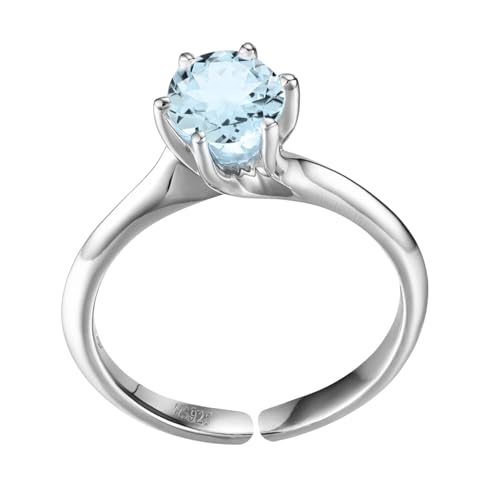 HighSpark 925 Silver Martini Style Real Gemstone Ring for Women | 92.5 Sterling Silver Adjustable Contemporary Style & Stunning Shine | Lovely Gift – Blue Topaz Ring HighSpark 925 Silver Martini Style Real Gemstone Ring for Women | 92.5 Sterling Silver Adjustable Contemporary Style & Stunning Shine | Lovely Gift – Blue Topaz Ring