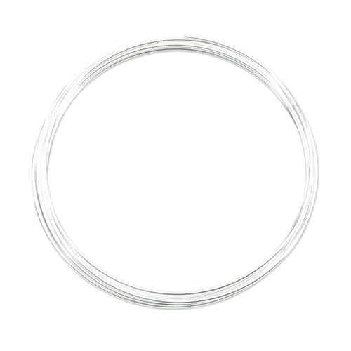 Image of Beadalon Carbon Steel Memory Wire, Extra Heavy Duty Round, Large Bracelet, Silver Plated, 0.5 oz, Approx. 9 coils