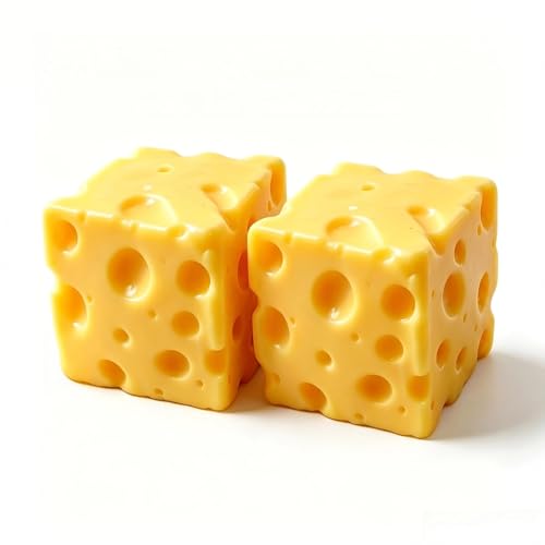 2pcs Cheese Squishy, Sensory Squeeze Block