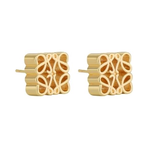 Mooncake Pattern Geometric Gold Earrings Cover