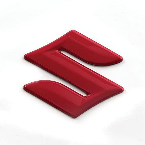 Suzuki S Red Logo 3D Emblem Decal Kit of 2 990A0-94020