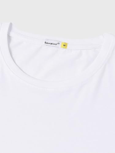 Image of Bewakoof Men's Graphic Printed Oversized T-Shirt 578830 White L