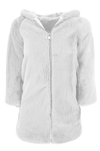 JOPHY & CO. Mantel mit Kapuze für Mädchen aus Kunstfell (Nr. 2066), Weiß, 14 Jahre Cover