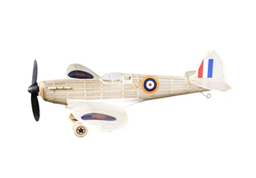 F&G Supplies Spitfire - Kit Completo de Aviones de Madera de balsa de Goma Que Realmente Vuela