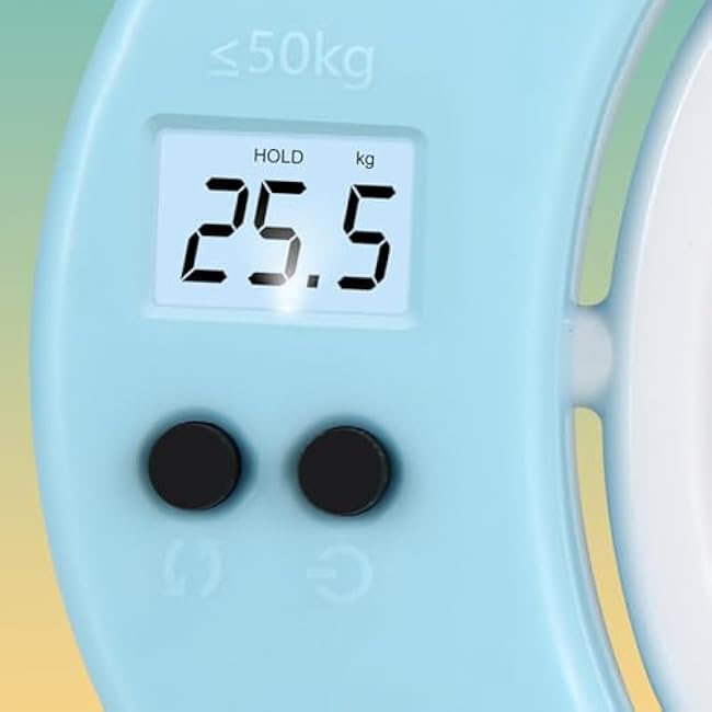 Grip Strength Tester, Handheld Strengthener Exerciser, Sturdy Electronic Hand Grip Strength Tester for Kids