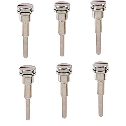 Image of DIY Crafts Silver, Pack of 3 Pcs, Shank Arbor Cut-Off Wheel HSS Mandrel Holder Fit DIY Tools (Silver, Pack of 3 Pcs)