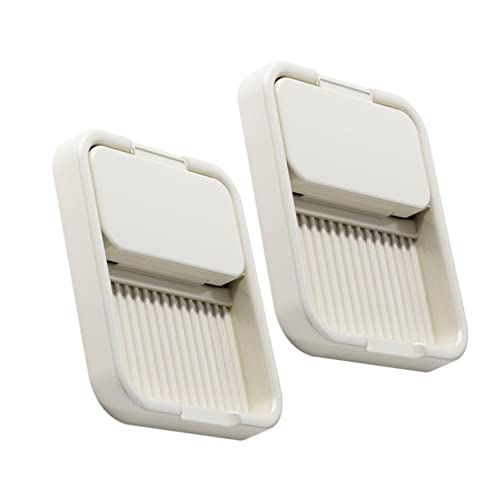 MUCKLILY 2Pcs Folding Kitchen Lid Rack Utensil Stand Multi Functional Countertop Organizer for Pot Lids Chopsticks Spoons and Cooking Tools Space Saving Household Storage