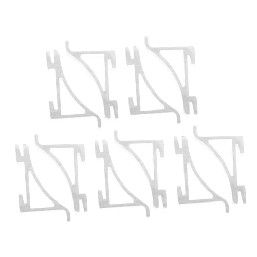 SEWACC 10 Piezas Clips de Estante para Refrigerador Aluminio Accesorios para Congeladores y Refrigeradores Soporte Duradero para de Almacenamiento