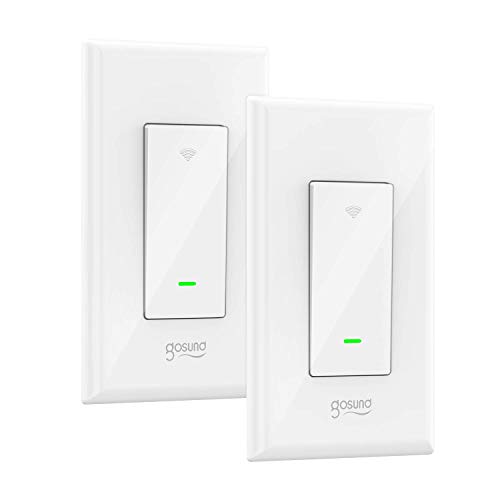 Smart Light Switch, Gosund 2.4Ghz Wifi Switch Works with Alexa, Google Home, Remote
