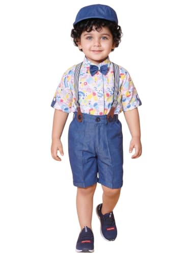 Image of AJ DEZINES Kids Clothing Shirt Short Set For Boys