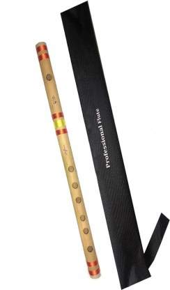 Rockon C Sharp scale 17 inches medium beginner bamboo flute with carry case�