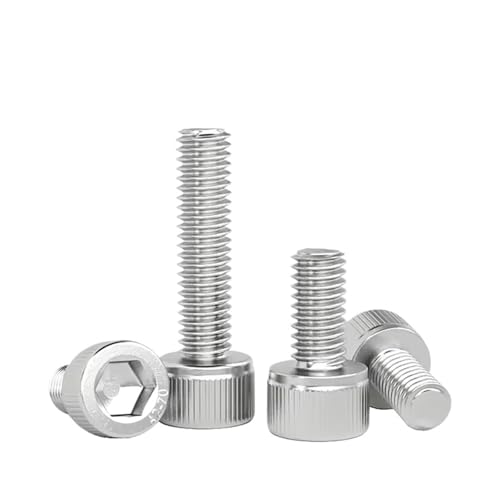 10〜100個 M1.4 M1.6 M2 M3 M4 M5 M6 304 A2-70 ステンレススチール 六角穴付き六角穴付きボルト ネジ長さ2〜50mm(6mm,M2 (100pcs))