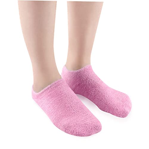 minkissy 3 Pairs Anti Callus Socks Feet Healing Socks Skin Softening Socks Dead Skin Socks Spa Feet Sleeves Footcare Treatment Socks Cracked Heels Guard Gel Socks Socks Chunky Heel - Image 4