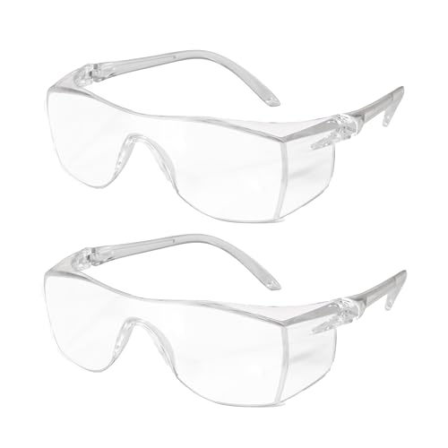 Image of OMOS Safety Goggles Eye Protection, Anti Fog, Scratch Resistant, Light Weight Polycarbonate Protective Safety Glasses (2)