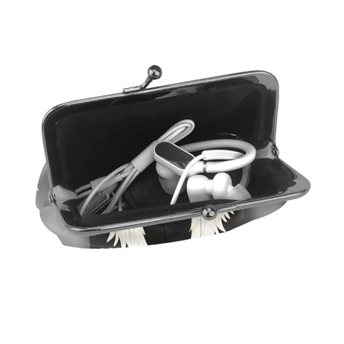 angel feathers small wallets woman,wallets for women,coin purse for women,small womens wallet,with zipper and kiss lock4