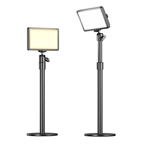 ULANZI K6500 Lampe Vidéo LED avec Support de Table, Batterie 8000 mAh, Panneau LED Professionnel, 1000 lumens 2900K-6500K éclairage Vidéo Magnétique...