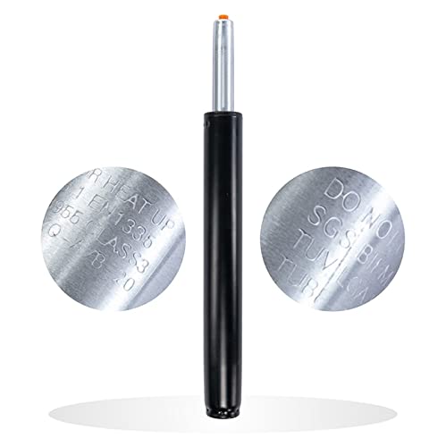 Tabourets pivotants de comptoir réglables en PU et métal noir (Lot de 2)