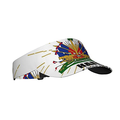 Gorra visera deportiva con diseño de bandera de Haití miniatura 2