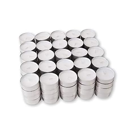 3 x 100 Teelichter - geruchlose weiße Teelichter Cover