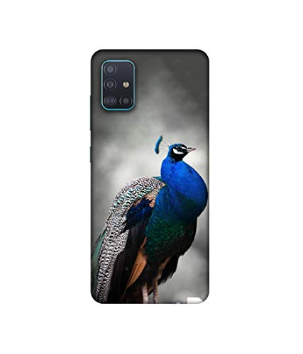 Image of Amazon Brand - Solimo Designer Peacock 3D Printed Hard Back Case Mobile Cover for Samsung Galaxy A51