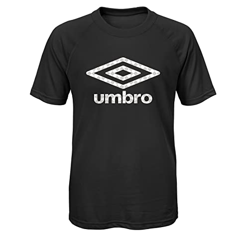 Umbro Boy's Youth (8-18) Double Diamond Ultra Tee, Black/White Small 8