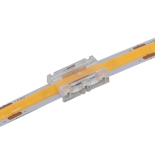 Improvhome I Connec LED Strip Connector for 12V & 24V 8mm Wide LED Strips – Perfect for Corner Connections, Seamless Lighting Setup for Home, Diwali, Christmas, and Festival Decorations (Pack of 10)