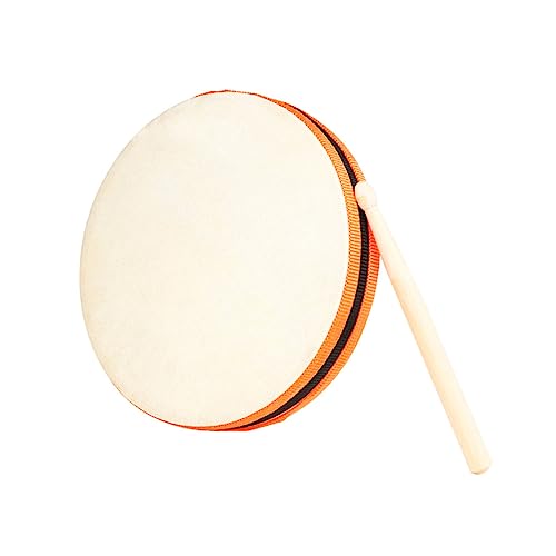 Toddmomy Juguetes De Tambor De Mano De Parche De Piel De Cabra y Marco De Instrumento De Percusión para Batería Infantil y Bateria Juguete