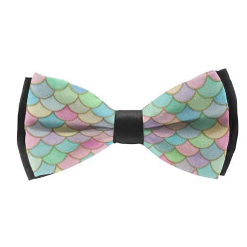 Supdreamc Unisex Pre-Tied Bow Ties Smooth Polyester Durable for Wedding Christmas Prom