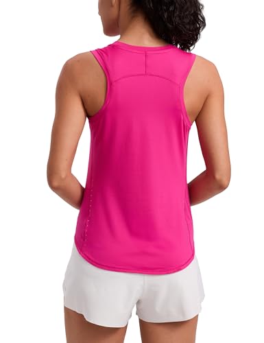 Image of CRZ YOGA Lightweight Racerback Tank Top | Workout, Moisture Wicking, Classic Fit, Hip Length, Reflective Spots, Sleeveless Shirts for Women