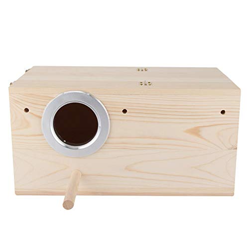 Wooden Birds House, Wooden Durable Birds Nest Box Cockatiels Bird Breeding Box House Decoration Warm And Comfortable Lounge for Your Pet