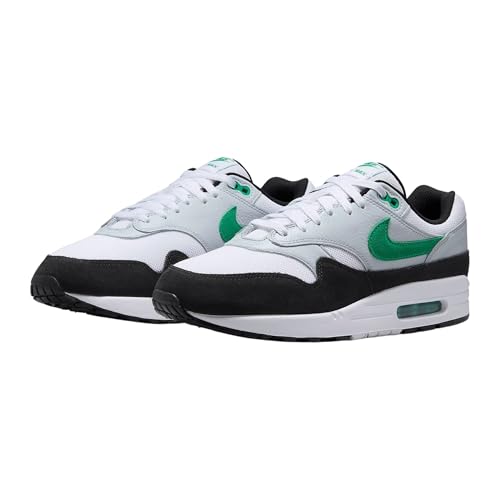 Nike Air Max 1 Men's Shoes (FN6952-100, White/Pure Platinum/Black/Stadium Green) Size 8.5