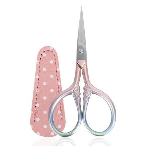 Household Embroidery Scissors, 3.6" Small Paper Scissors for Crafts Thread Cutting