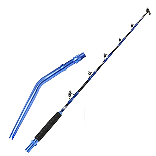 Fiblink 2-teilige Salzwasser-Angelrute mit Rollenführungen (13,6–22,7 kg/22,7–36,3 kg/36,3–54,4 kg), 1,5 m 15,2 cm )