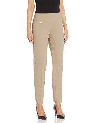 SLIM-SATION Women s Knit Pull On Ankle, Stone, 6