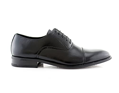 Image of Ferro Aldo Men's Classic Cap Toe Oxford Dress Shoe Collection | Perfect for Formal, Business, and Wedding Attire